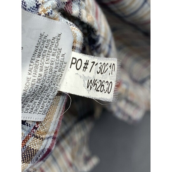 Nautica Button Down Shirt Men's Plaid 100% Cotton Long Sleeve Size XXL - Picture 13 of 15